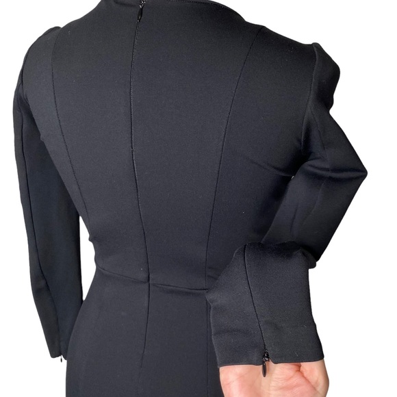 J. Crew Leather Panel Pinte Knit Dress - Picture 9 of 10